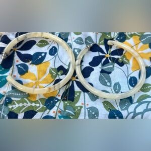 Chic Cream Hoop Earrings